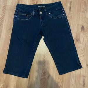 Vintage Harlem Dark Blue Jean Shorts women’s size 9 rare